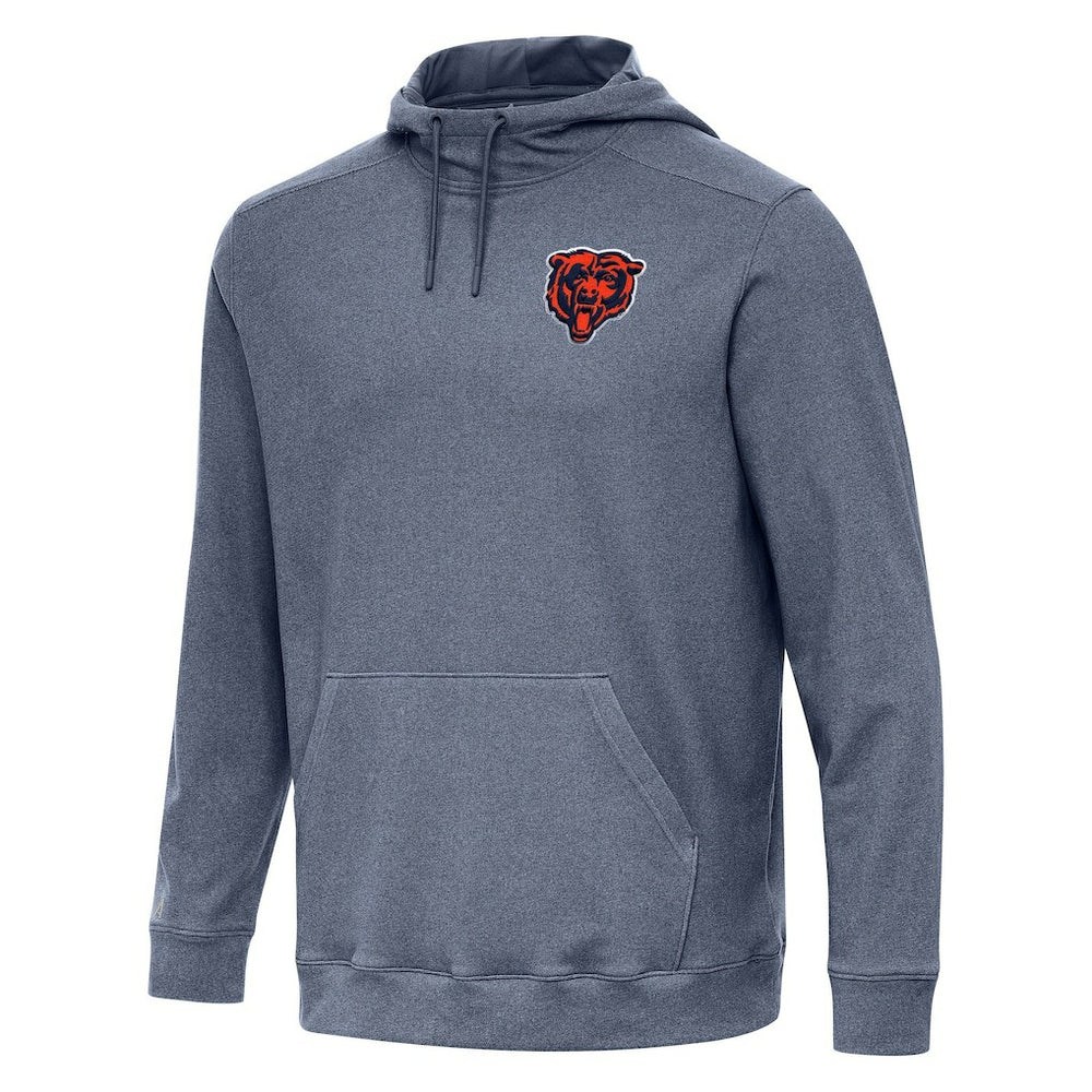Chicago Bears Antigua Cloud Pullover Hoodie - Heather Navy - NFL