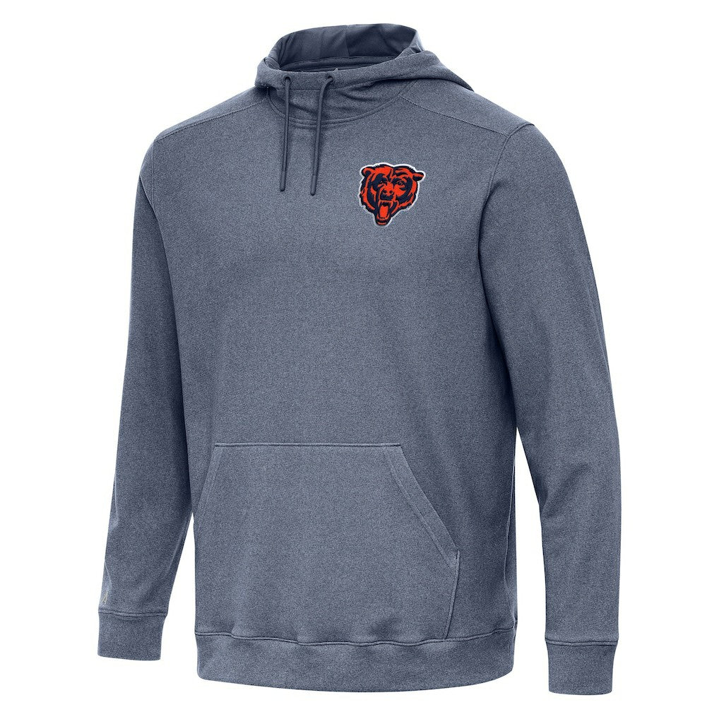Chicago Bears Antigua Cloud Pullover Hoodie - Heather Navy - NFL
