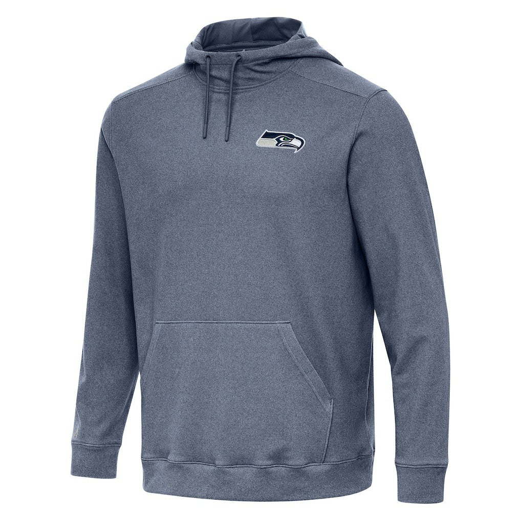 Seattle Seahawks Antigua Cloud Pullover Hoodie - Heather College Navy - NFL