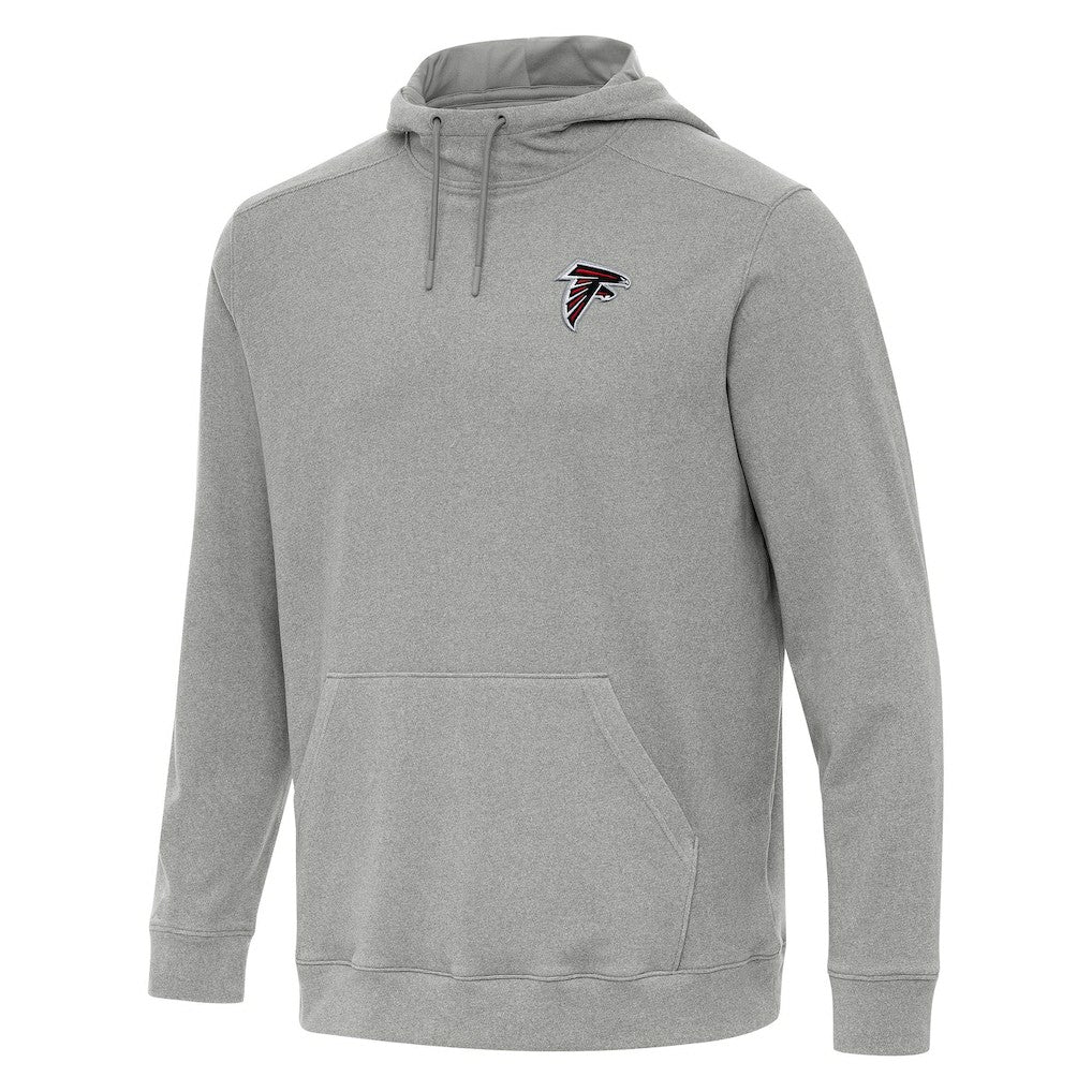 Atlanta Falcons Antigua Cloud Pullover Hoodie - Heather Gray - NFL