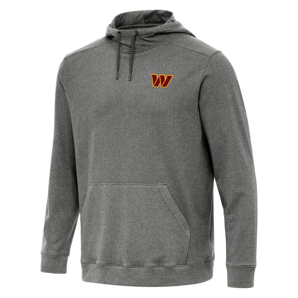 Washington Commanders Antigua Cloud Pullover Hoodie - Heather Black - NFL