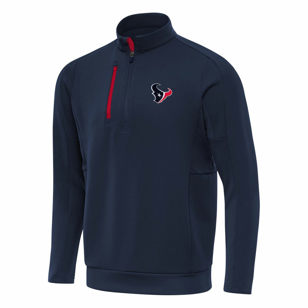 Houston Texans Antigua Generation Quarter-Zip Pullover Top - Navy - NFL
