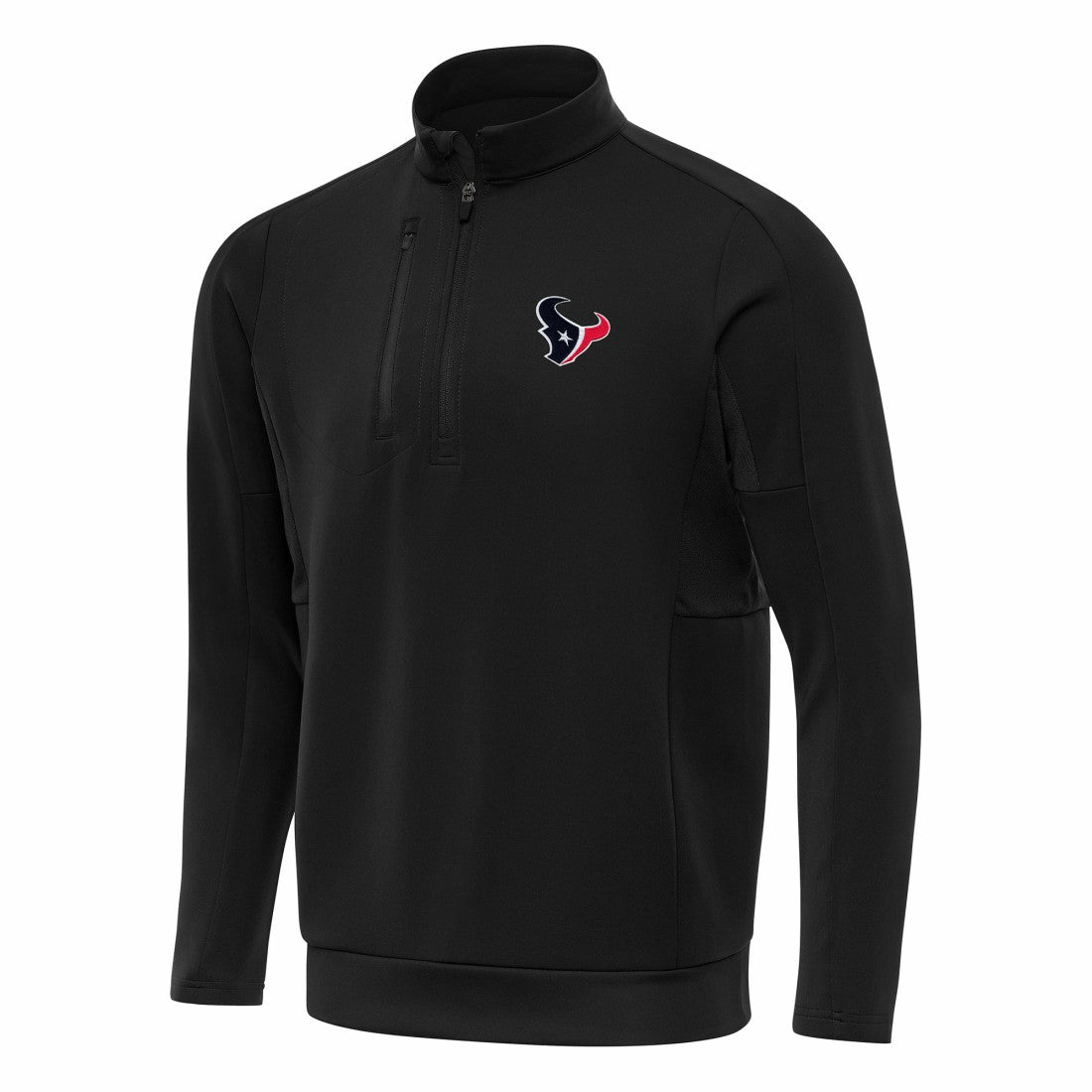 Houston Texans Antigua Generation Quarter-Zip Pullover Top - Black - NFL