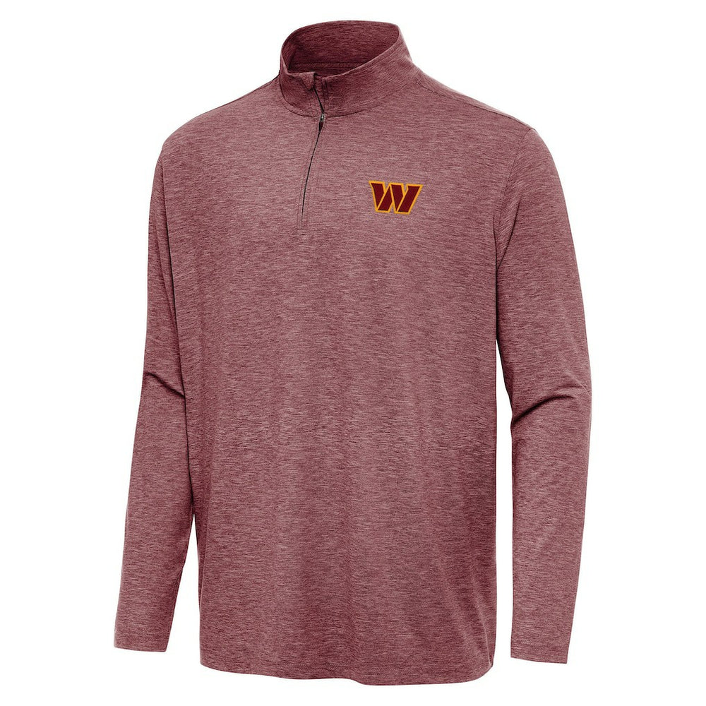 Washington Commanders Antigua Hunk Quarter-Zip Jacket - Heather Burgundy - NFL