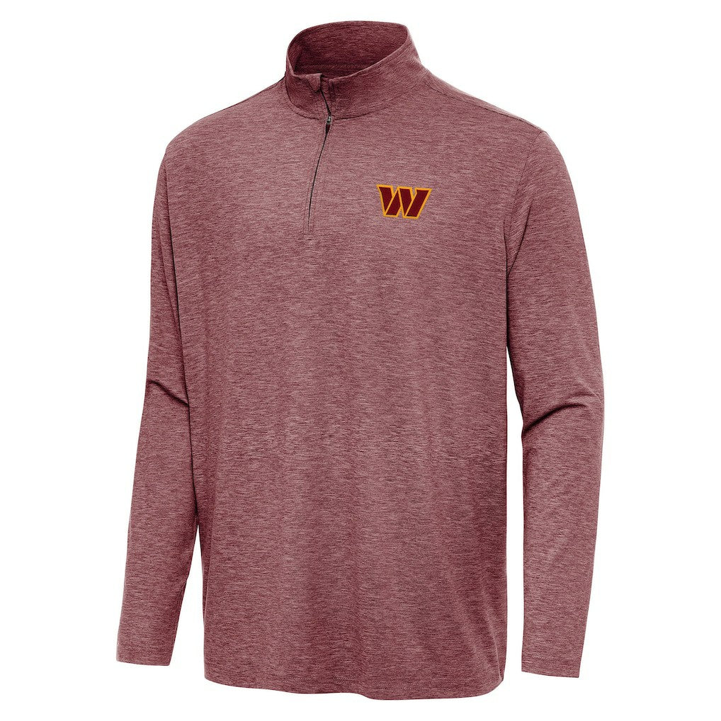 Washington Commanders Antigua Hunk Quarter-Zip Jacket - Heather Burgundy - NFL