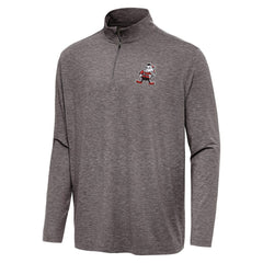 Cleveland Browns Antigua Hunk Quarter-Zip Jacket - Brown - NFL