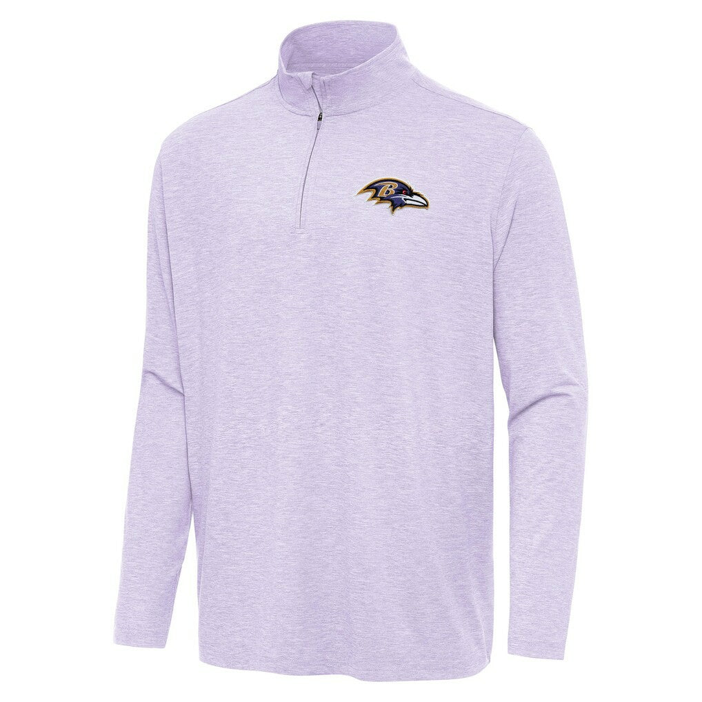 Baltimore Ravens Antigua Hunk Quarter-Zip Jacket - Lavender - NFL