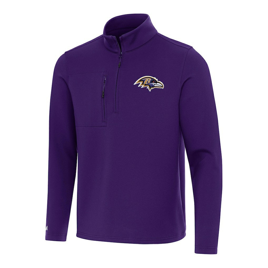Baltimore Ravens Antigua Insider Quarter-Zip Pullover Top - Purple - NFL
