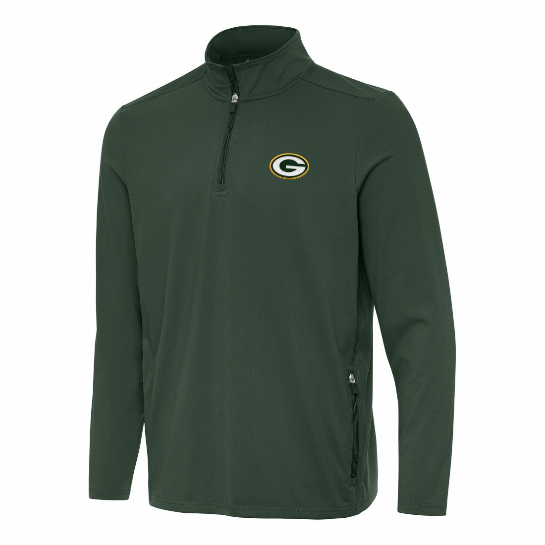 Green Bay Packers Antigua Perilous Quarter-Zip Pullover Top - Green - NFL