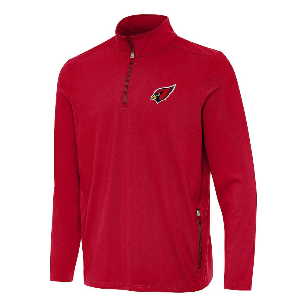 Arizona Cardinals Antigua Perilous Quarter-Zip Pullover Top - Cardinal - NFL