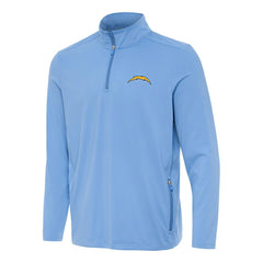 Los Angeles Chargers Antigua Perilous Quarter-Zip Pullover Top - Powder Blue - NFL