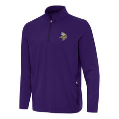 Minnesota Vikings Antigua Perilous Quarter-Zip Pullover Top - Purple - NFL