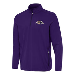 Baltimore Ravens Antigua Perilous Quarter-Zip Pullover Top - Purple - NFL