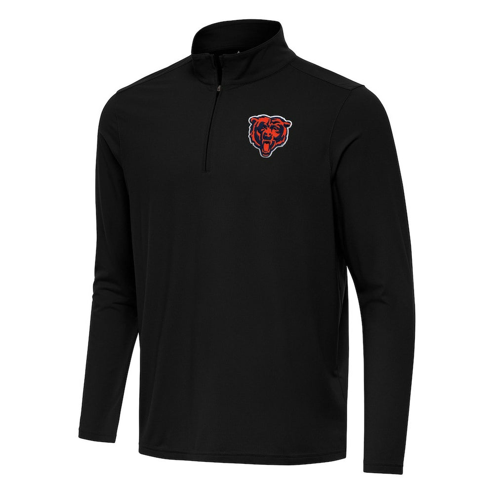 Chicago Bears Antigua Intent Quarter-Zip Pullover Top - Black - NFL