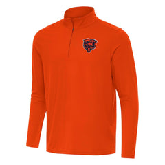 Chicago Bears Antigua Intent Quarter-Zip Pullover Top - Orange - NFL