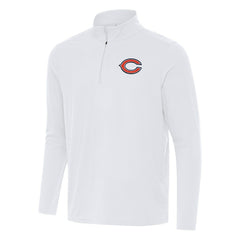 Chicago Bears Antigua Intent Quarter-Zip Pullover Top - White - NFL