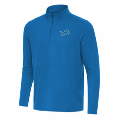 Detroit Lions Antigua Intent Quarter-Zip Pullover Top - Blue - NFL