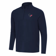 Houston Texans Antigua Intent Quarter-Zip Pullover Top - Navy - NFL
