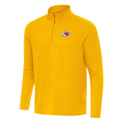 Kansas City Chiefs Antigua Intent Quarter-Zip Pullover Top - Gold - NFL