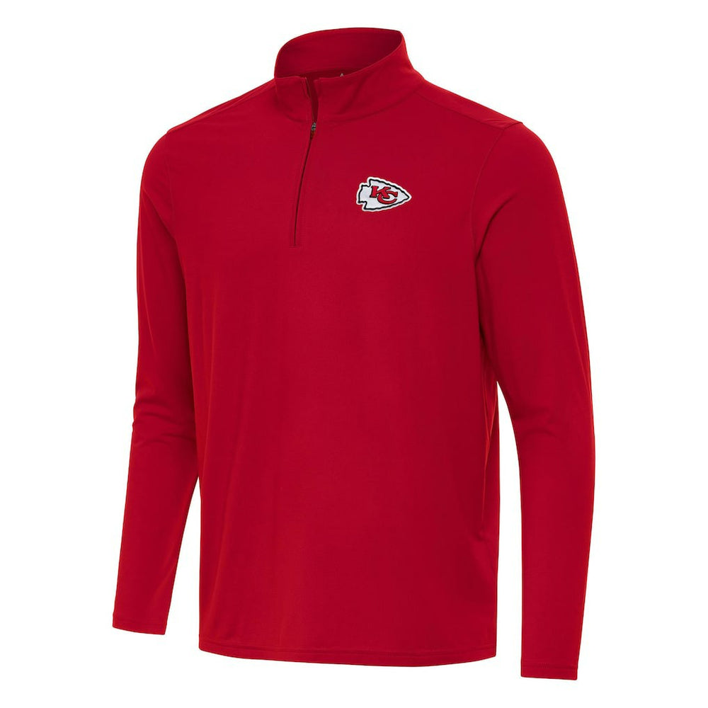 Kansas City Chiefs Antigua Intent Quarter-Zip Pullover Top - Red - NFL