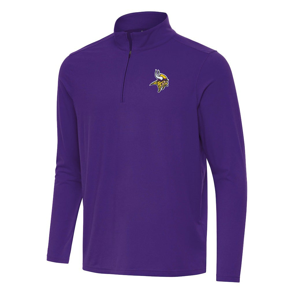 Minnesota Vikings Antigua Intent Quarter-Zip Pullover Top - Purple - NFL