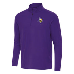 Minnesota Vikings Antigua Intent Quarter-Zip Pullover Top - Purple - NFL