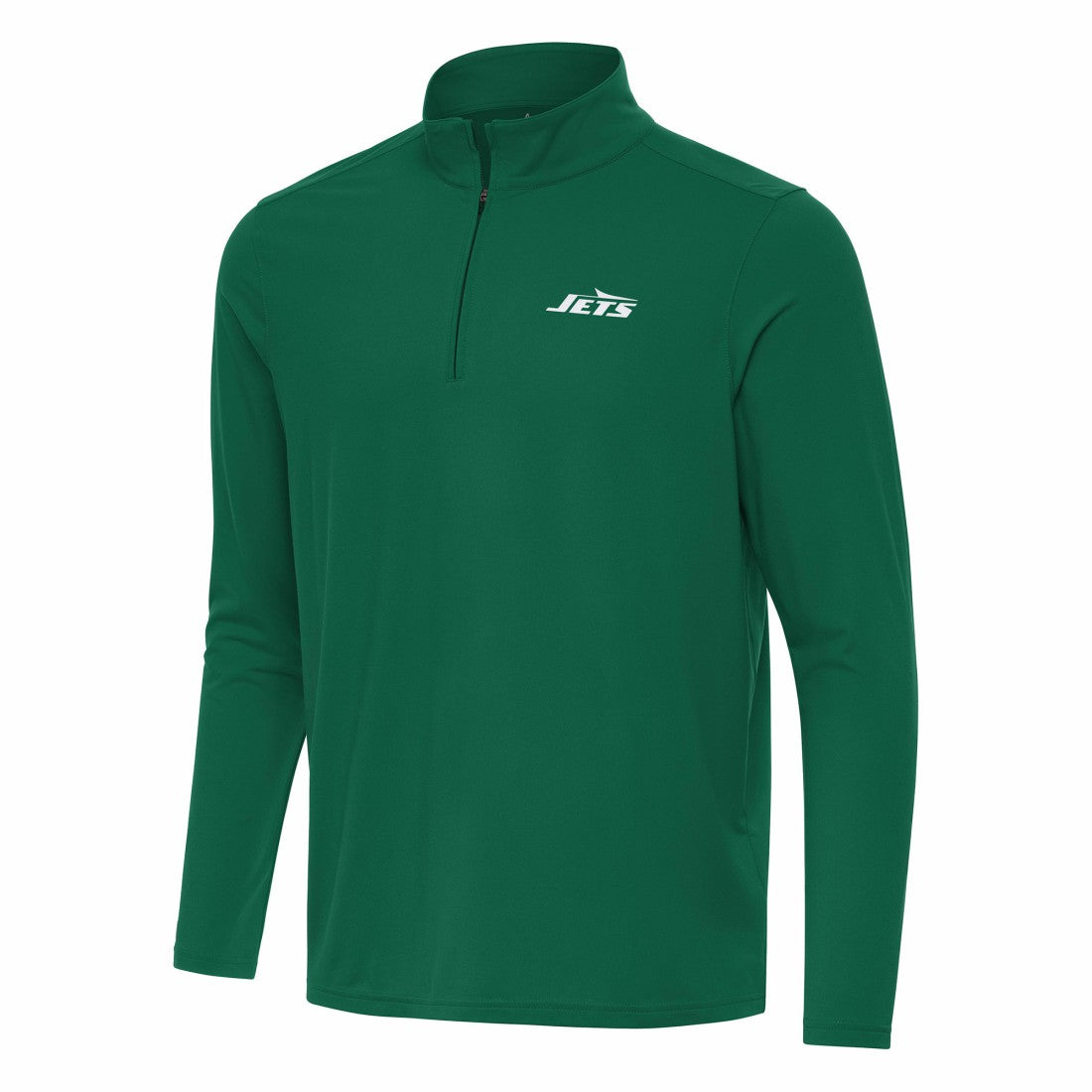 New York Jets Antigua Intent Quarter-Zip Pullover Top - Green - NFL