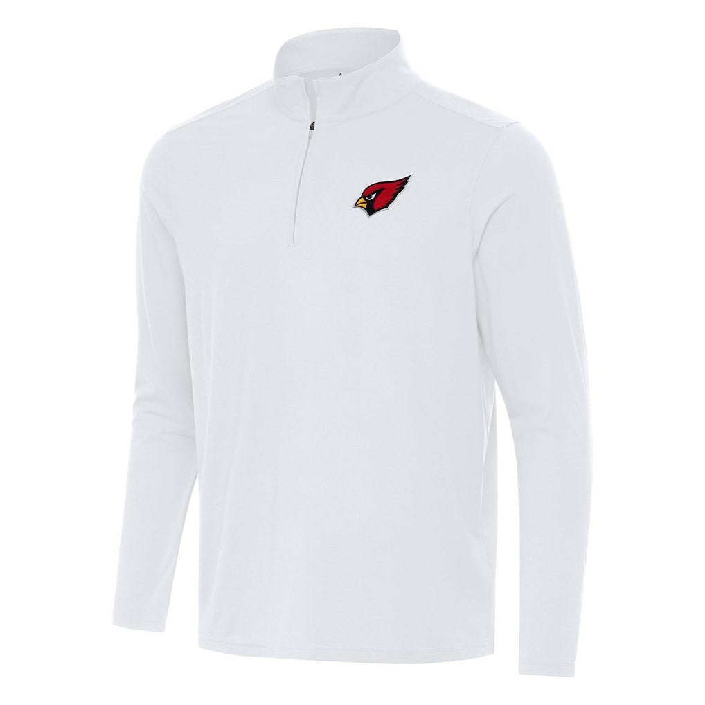 Arizona Cardinals Antigua Intent Quarter-Zip Pullover Top - White - NFL