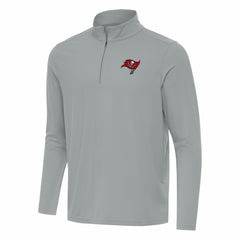 Tampa Bay Buccaneers Antigua Intent Quarter-Zip Pullover Top - Gray - NFL