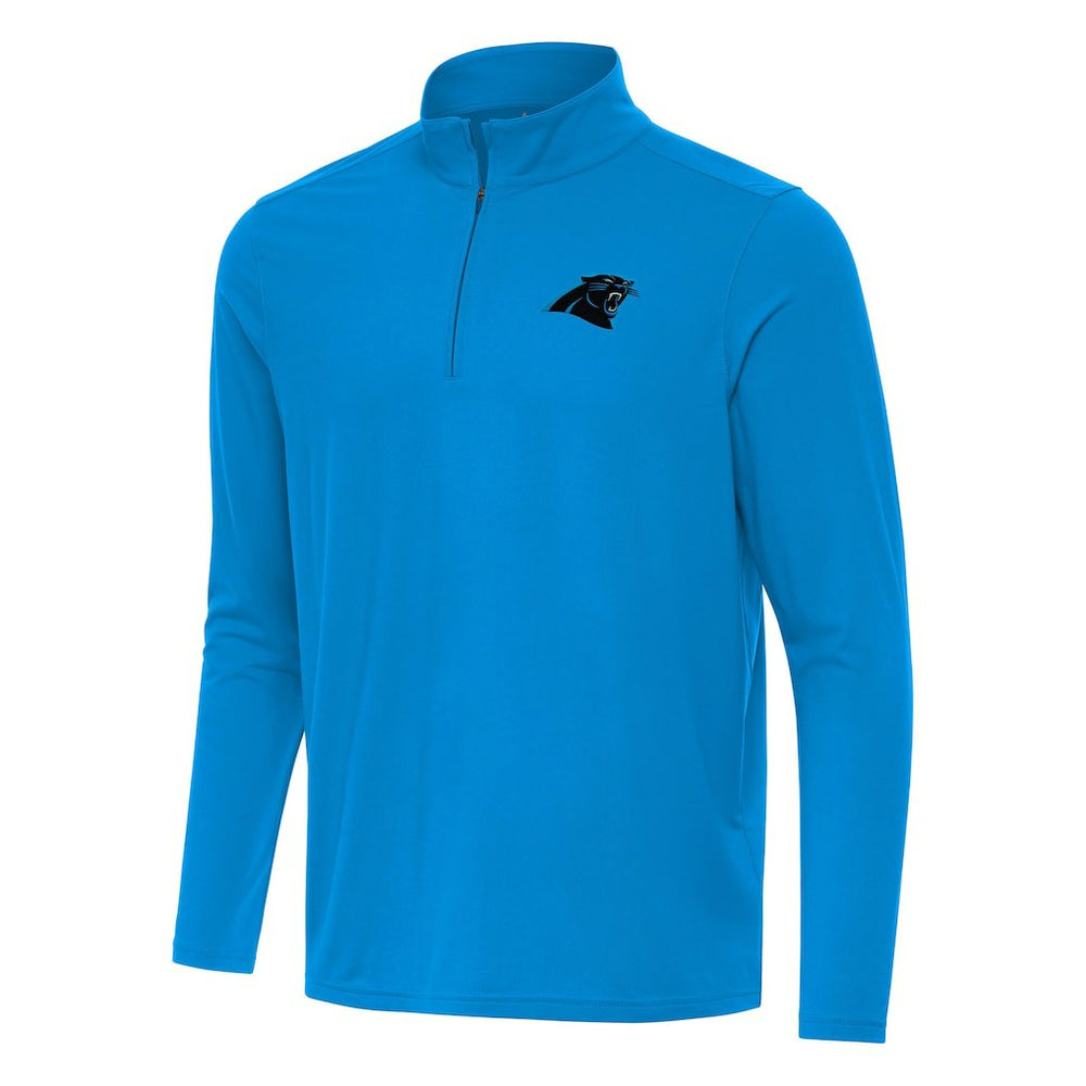 Carolina Panthers Antigua Intent Quarter-Zip Pullover Top - Blue - NFL