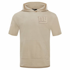 New York Giants Pro Standard Neutrals Capsule Short Sleeve Pullover Hoodie - Tan - NFL