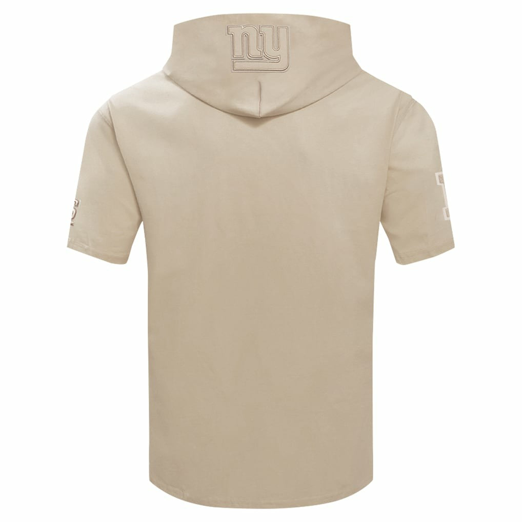 New York Giants Pro Standard Neutrals Capsule Short Sleeve Pullover Hoodie - Tan - NFL