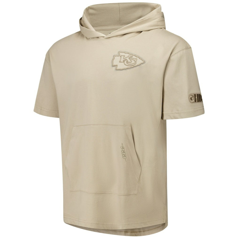 Kansas City Chiefs Pro Standard Neutrals Capsule Short Sleeve Pullover Hoodie - Tan - NFL