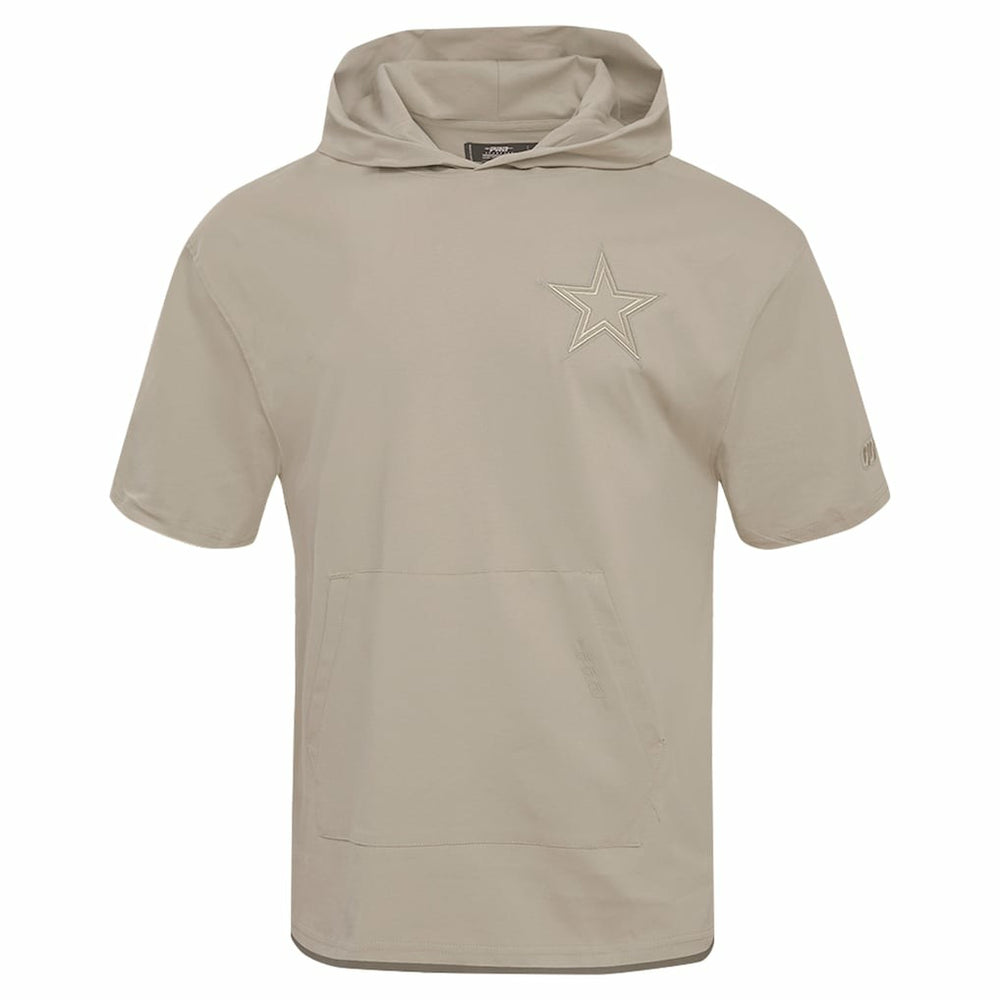 Dallas Cowboys Pro Standard Neutrals Capsule Short Sleeve Pullover Hoodie - Tan - NFL