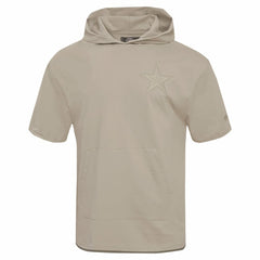 Dallas Cowboys Pro Standard Neutrals Capsule Short Sleeve Pullover Hoodie - Tan - NFL
