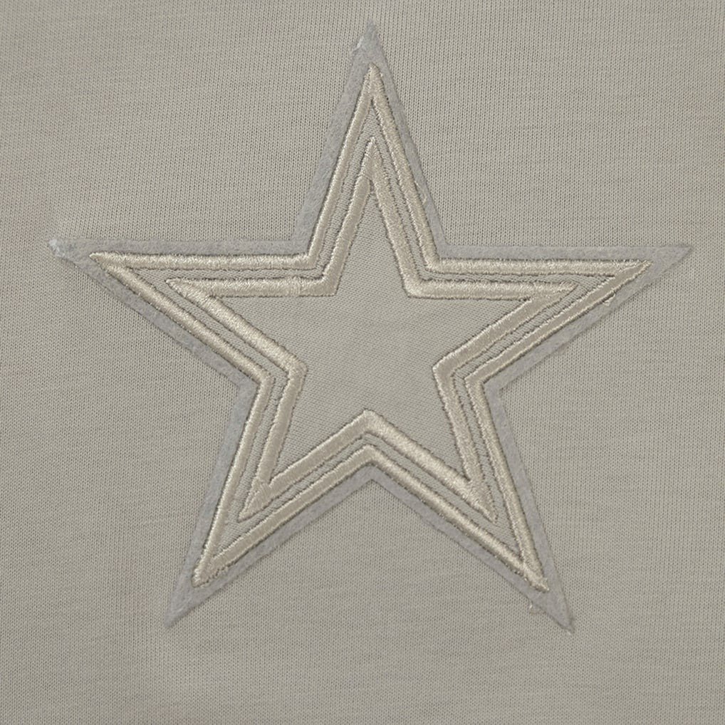 Dallas Cowboys Pro Standard Neutrals Capsule Short Sleeve Pullover Hoodie - Tan - NFL