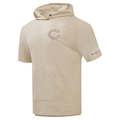 Chicago Bears Pro Standard Neutrals Capsule Short Sleeve Pullover Hoodie - Tan - NFL
