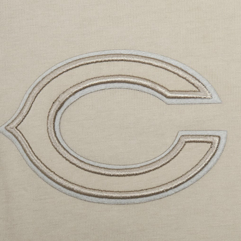 Chicago Bears Pro Standard Neutrals Capsule Short Sleeve Pullover Hoodie - Tan - NFL