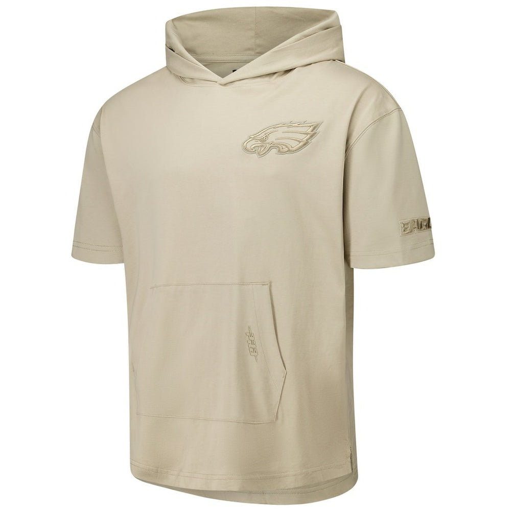 Philadelphia Eagles Pro Standard Neutrals Capsule Short Sleeve Pullover Hoodie - Tan - NFL