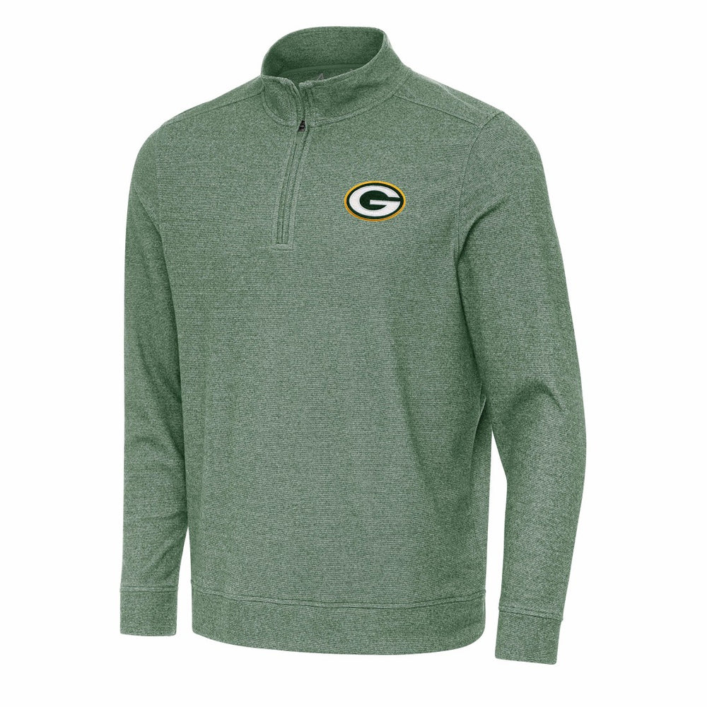 Green Bay Packers Antigua Subtle Quarter-Zip Top - Hunter Green - NFL