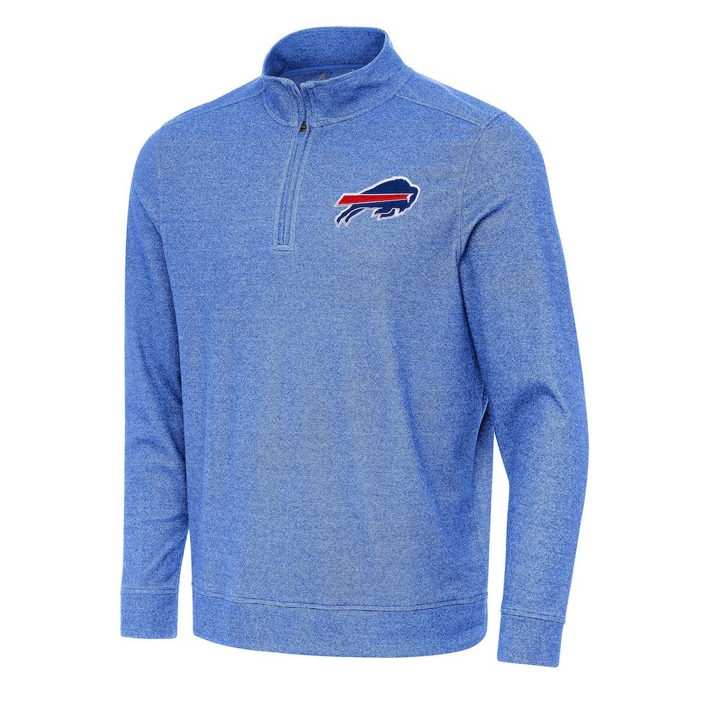 Buffalo Bills Antigua Subtle Quarter-Zip Top - Heather Royal - NFL