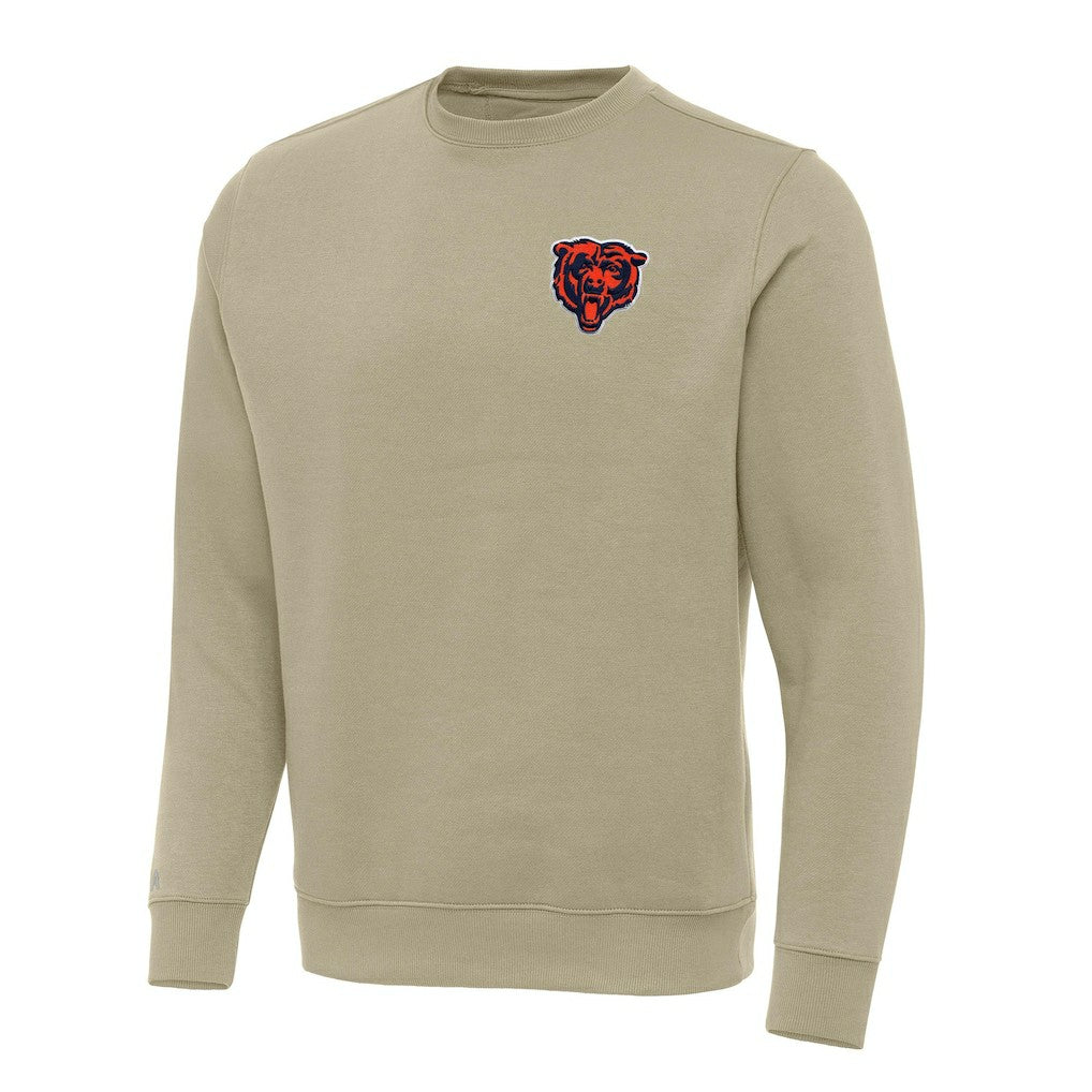 Chicago Bears Antigua Victory Pullover Sweatshirt - Khaki - NFL