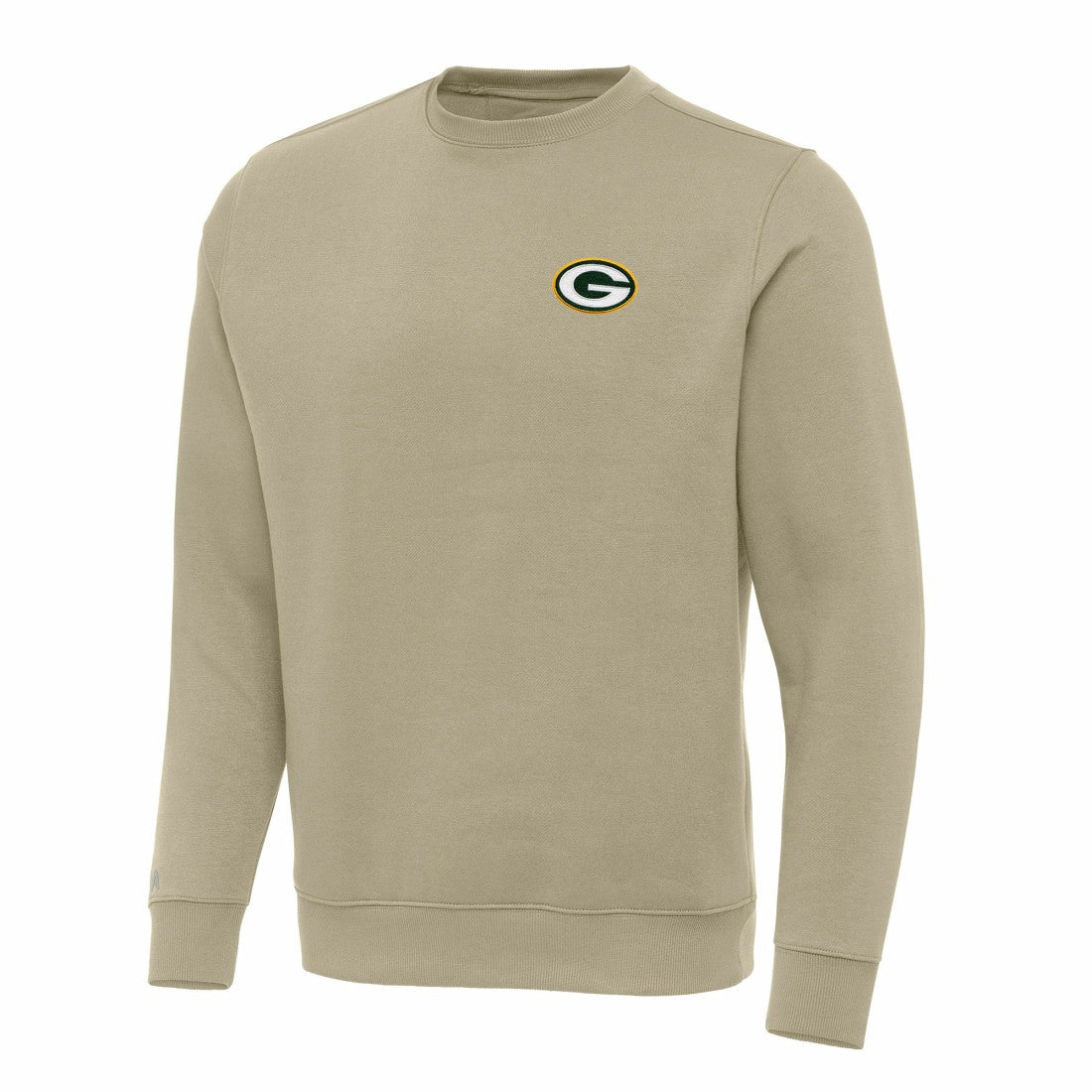 Green Bay Packers Antigua Victory Pullover Sweatshirt - Khaki - NFL