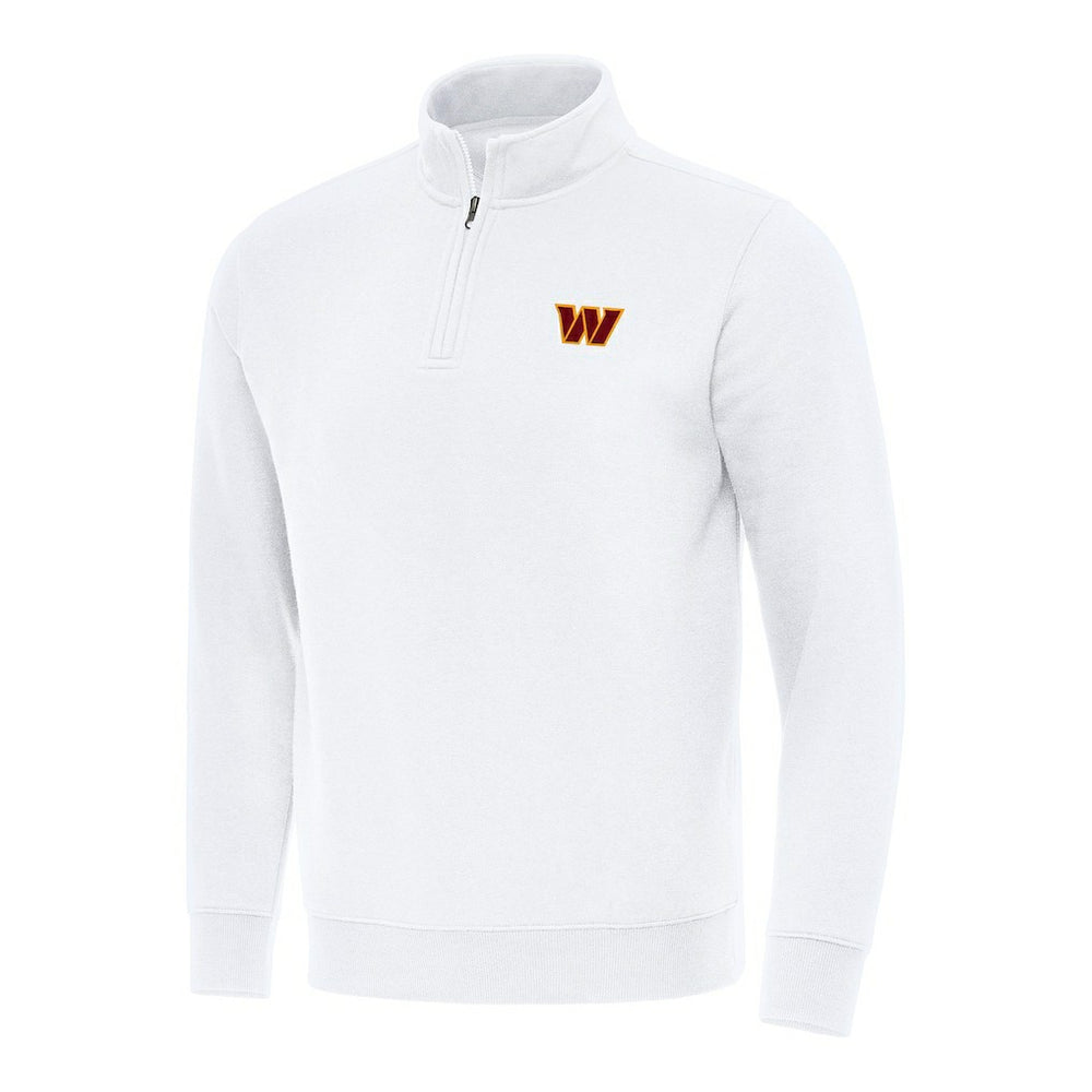 Washington Commanders Antigua Victory Quarter-Zip Pullover Top - White - NFL