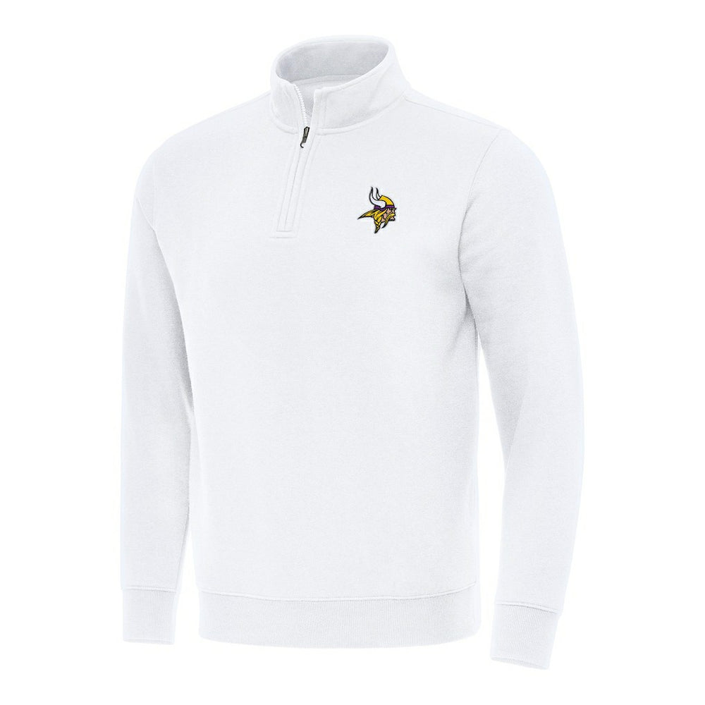 Minnesota Vikings Antigua Victory Quarter-Zip Pullover Top - White - NFL
