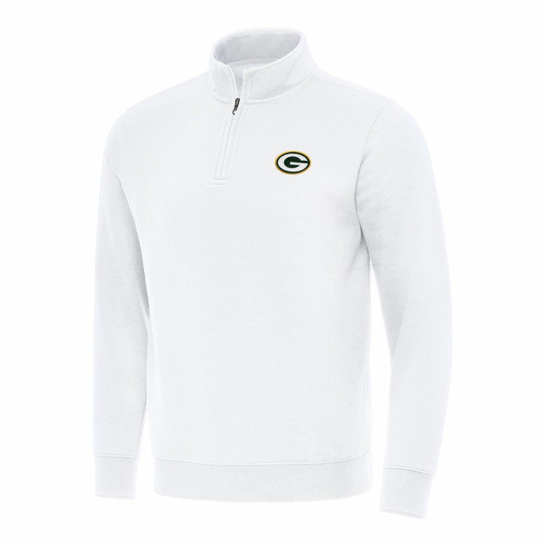 Green Bay Packers Antigua Victory Quarter-Zip Pullover Top - White - NFL