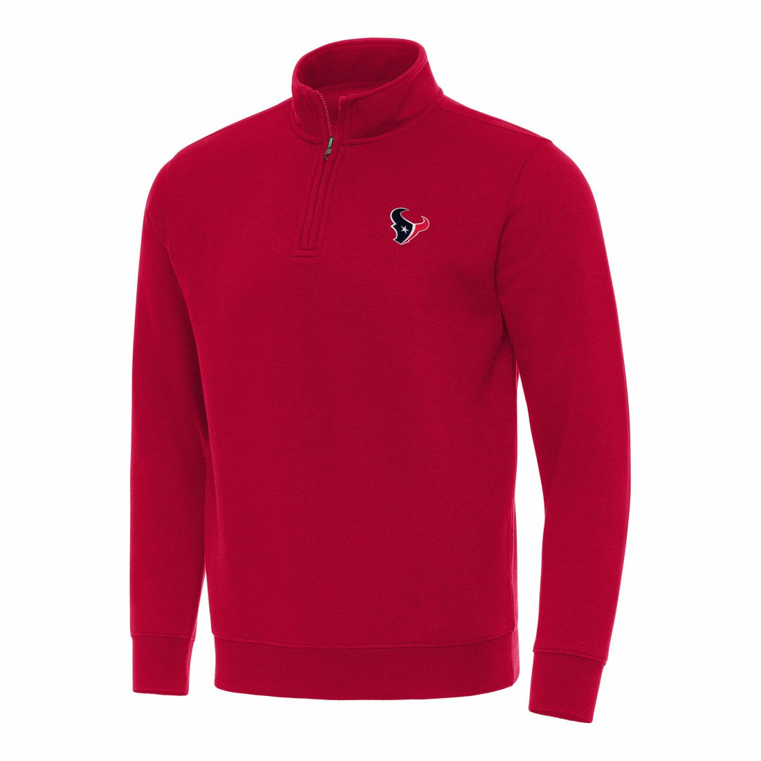 Houston Texans Antigua Victory Quarter-Zip Pullover Top - Red - NFL