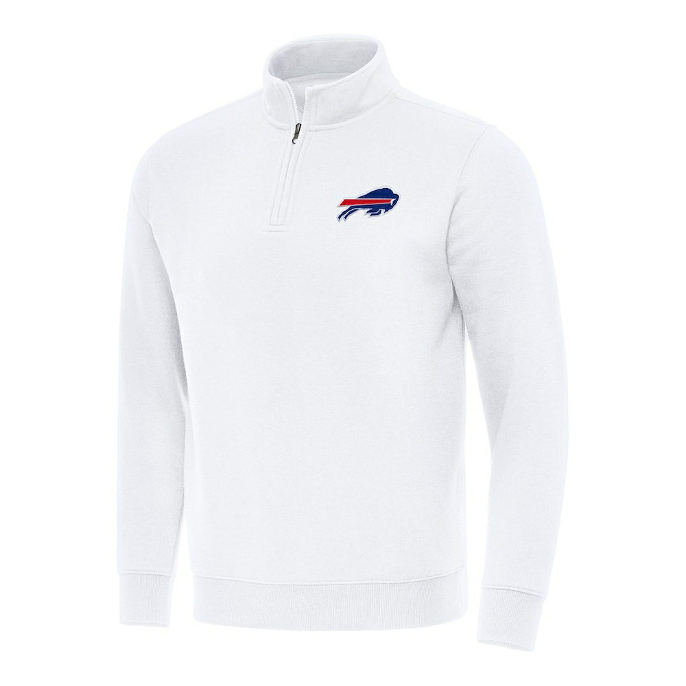 Buffalo Bills Antigua Victory Quarter-Zip Pullover Top - White - NFL