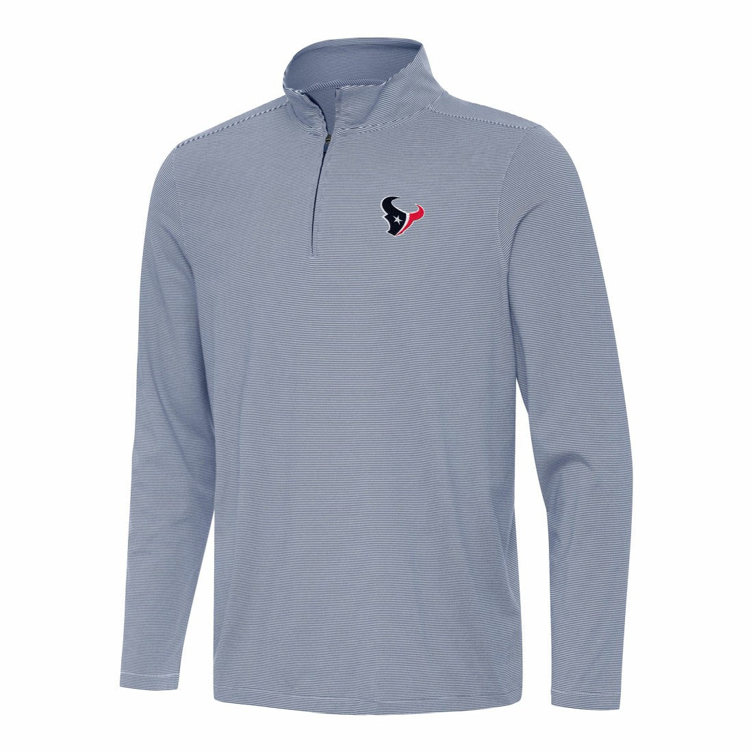 Houston Texans Antigua Twine Quarter-Zip Jacket - Navy/White - NFL
