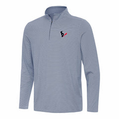 Houston Texans Antigua Twine Quarter-Zip Jacket - Navy/White - NFL